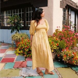 Christy Dawn Katrina Dress in Lemon Rose